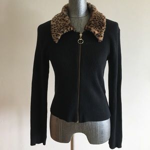 MCNY Black Long Sleeve Zipper Jacket